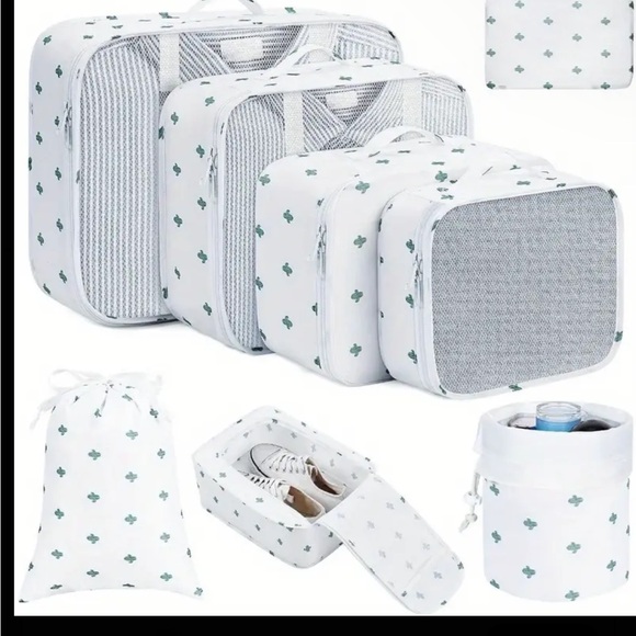 8PCS Cactus packing cubes - Picture 2 of 6